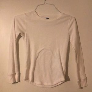 Girl’s Old Navy White Long Sleeved Shirt